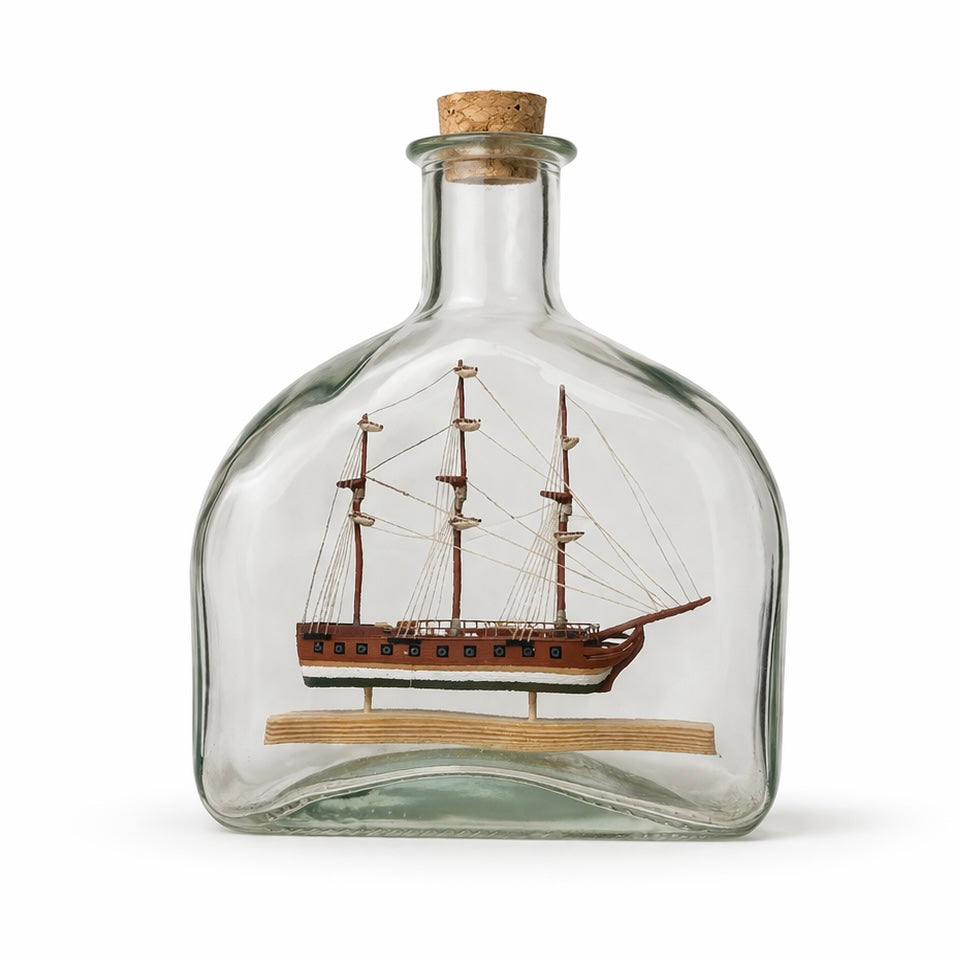 Three-Masted Brigantine, Classic Sailing Vessel